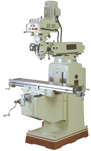 Electronic Variable Speed Vertical Mill - R-8 Spindle - 10 x 50'' Table Size - Box Way - 3HP - 3PH - 440V Motor - Exact Tooling