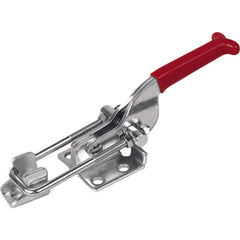 700 lbs U-Hook Flanged Base Latch Clamp Stainless Steel - Exact Tooling