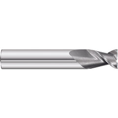 1/2 x 1/2 x 1-1/4 x 3-1/4 OAL Square 2 Flute Carbide End Mill for Aluminum - Weldon Shank- Uncoated - Exact Tooling