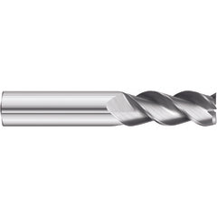 1/4 x 1/4 x 1 x 2-1/2 OAL Square 3 Flute Carbide End Mill for Aluminum - Weldon Shank- Uncoated - Exact Tooling