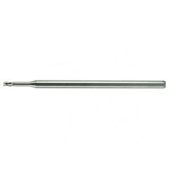 .075 x 1/8 x .112 LOC x 2-1/2 OAL (.375'' Reach) 3 Flute Miniature Solid Carbide End Mill-Uncoated - Exact Tooling