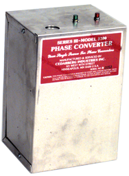 Heavy Duty Static Phase Converter - #3500; 7-1/2 to 10HP - Exact Tooling
