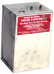 Heavy Duty Static Phase Converter - #3300; 2 to 3HP - Exact Tooling