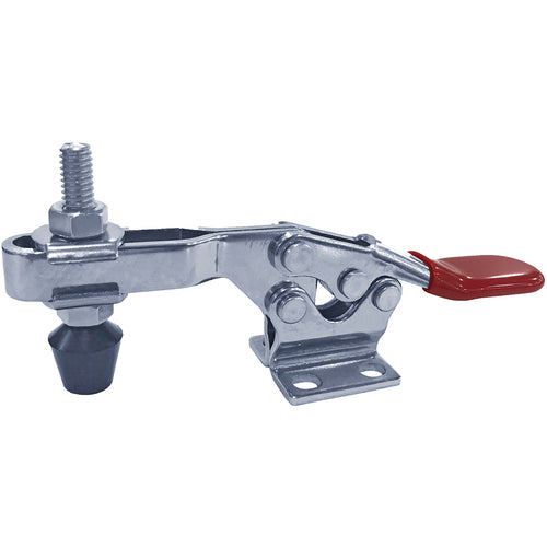 850 lbs High Open Bar Flanged Base Horizontal Hold-Down Clamp Stainless Steel - Exact Tooling