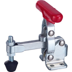 200 lbs Solid Bar Flanged Base Vertical T-Handle Hold-Down Clamp - Exact Tooling