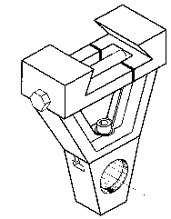 Right Angle Arbor Support for Vertical Milling Machine - Model #HR-OUT-BR-50 - Exact Tooling