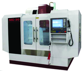 MC30 CNC Machining Center, Travels X-Axis 30",Y-Axis 18", Z-Axis 22" , Table Size 16.5" X 31.5", 25HP 220V 3PH Motor, CAT40 Spindle, Spindle Speeds 60 - 8,500 Rpm, 24 Station High Speed Arm Type Tool Changer - Exact Tooling