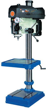 Square Table Floor Model Drill Press - Model Number RF400HSR8 - 16'' Swing; 1-1/2HP, 3PH, 220/440V Motor - Exact Tooling