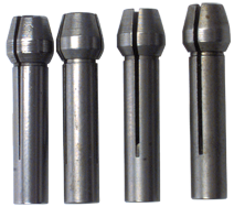 #600 - Contains: 4 Collets 1/32 - 1/8 - For: 8 Handpiece - Collet Set for Flex Shaft Grinder - Exact Tooling