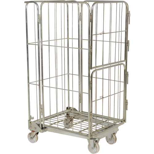 Galv Nestable Roller Container 26.375 × 59 - Exact Tooling