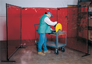 6' x 6' - Protect-O-Screen Welding Screen-Trans Vinyl - Exact Tooling