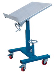 Tilting Work Table - 24 x 24'' 300 lb Capacity; 21-1/2 to 42" Service Range - Exact Tooling