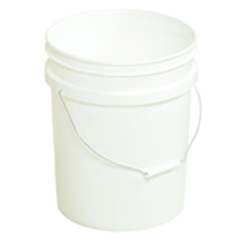 Plastic Pail - Model PAIL54PWS - White - Can be used with liquids up to 190°F - Exact Tooling