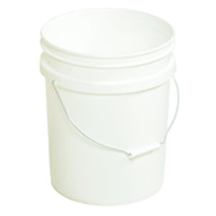 Plastic Pail - Model PAIL54PWS - White - Can be used with liquids up to 190°F - Exact Tooling