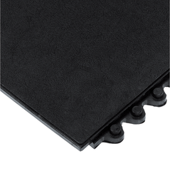 24 / Seven Floor Mat - 3' x 3' x 5/8" Thick (Black Solid All Purpose) - Exact Tooling