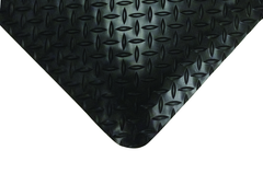 2' x 75' x 9/16" Thick Diamond Comfort Mat - Black - Exact Tooling