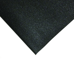4' x 60' x 3/8" Thick Soft Comfort Mat - Black Pebble Emboss - Exact Tooling