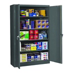 48"W x 24"D x 78"H Storage Cabinet w/400 Lb Capacity per Shelf for Lots of Heavy Duty Storage - Welded Set Up - Exact Tooling
