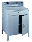 34-1/2" W x 29" D x 53" H - Foreman's Desk - Closed Type - w/Lockable Cabinet (w/Shelf) & Drawer - Exact Tooling