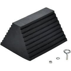 Serrated Bottom Rubber Wheel Chock - Exact Tooling
