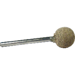 1/8″ × 1 1/2″ Shank-1/2″ × 1/2″ - B121 - Cotton Reinforced Aluminum Oxide Mounted Point - Exact Tooling
