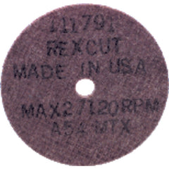 3″ × 1/16″ × 3/8″ - A36MTX - Aluminum Oxide Non-Reinforced Cut-Off Wheel - Exact Tooling