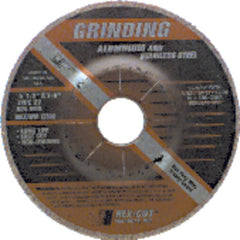 4 1/2″ × 1/4″ × 7/8″ - Aluminum Oxide A24MTX - Depressed Center Wheel - Exact Tooling