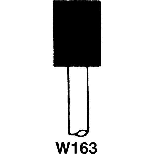 1/8″ × 3/8″ - W145 - Fine Resin Bonded Rubber Mounted Wheel - Exact Tooling