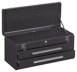 2-Drawer Portable Tool Chest - Model No.220B Brown 9.75H x 8.63D x 20.13''W - Exact Tooling
