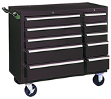 310X 10-Drawer Maintenance Cart - 35'' x 18'' x 39.38'' Brown - Exact Tooling