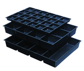 One-Piece ABS Drawer Divider Insert - 12 Compartments - For Use With Any 27" Roller Cabinet w/4" Drawers - Exact Tooling