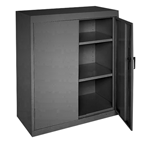 46 x 24 x 42" (Black) - Counter Height Cabinet with Doors - Exact Tooling