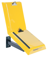 Yellow Wall Mount Data Control Workstand - Exact Tooling
