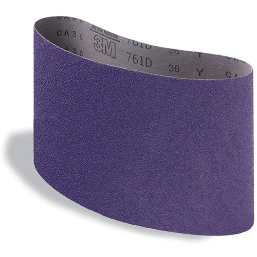 3M Cloth Belt 461F P120 XF-weight 4″ × 156″ Sine-lok 75 Degree Angle Precision Roll Grinding Single-flex - Exact Tooling