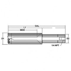 R48X10-200L Revolution Drill Holder - Exact Tooling