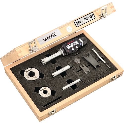 ‎Starrett S770BXTDZ Electronic Internal Micrometer Set, 3-Point Contact (3/8 - 3/4″ (10-20mm) Range) and built-in Bluetooth - Exact Tooling
