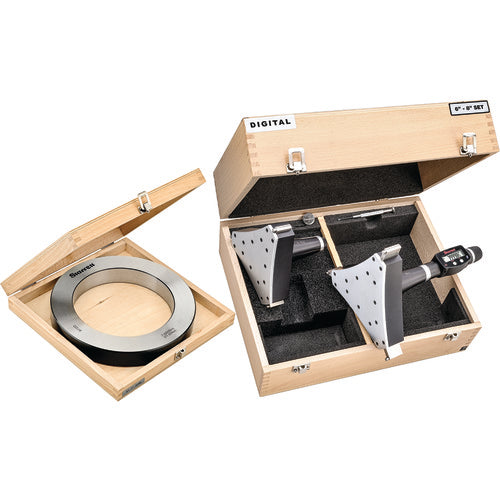 ‎Starrett S770BXTLZ Electronic Internal Micrometer Set, 3-Point Contact (6-8″ (150-200mm) Range) and built-in Bluetooth - Exact Tooling