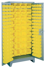 36 x 21 x 82'' (136 Bins Included) - Bin Storage Cabinet - Exact Tooling