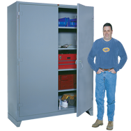 60 x 24 x 78'' (Dove Gray or Putty) - Full Height Wide Storage Cabinet - Exact Tooling