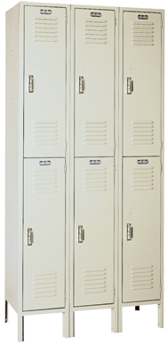12 x 18 x 72'' (6 Openings) - 3 Wide Double Tier Locker - Exact Tooling