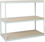 72 x 24" (4 Shelves) - Double-Rivet Flanged Beam Shelving Section - Exact Tooling