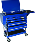 5 Drawer Locking Service Cart 30" L x 16" W x 41" H - Exact Tooling