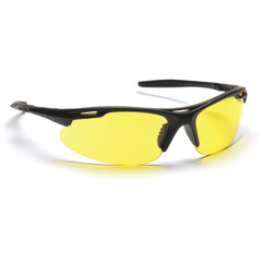 Safety Glasses - Amber Lens, Black Frame, Avante Style - Exact Tooling