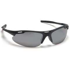 Safety Glasses - Silver Mirror Lens, Black Frame, Avante - Exact Tooling