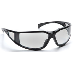 Safety Glasses - Curved Lens, Black Frame, Clear Fog Free - Exact Tooling
