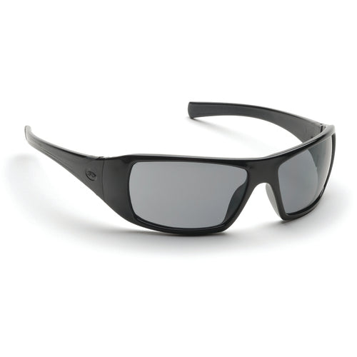 Safety Glasses - Black Frame, Gray Lens - Exact Tooling