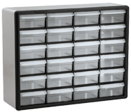 15-13/16 x 6-3/8 x 20'' (24 Compartments) - Plastic Modular Parts Cabinet - Exact Tooling