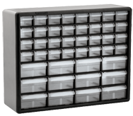 15-13/16 x 6-3/8 x 20'' (44 Compartments) - Plastic Modular Parts Cabinet - Exact Tooling
