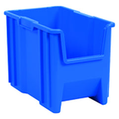 10″ × 17 1/2″ × 10 1/2″ - Blue Stak-N-Store Bin - Exact Tooling