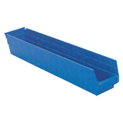4 1/8″ × 23 5/8″ × 4″ - Blue Economy Shelf Bin - Exact Tooling